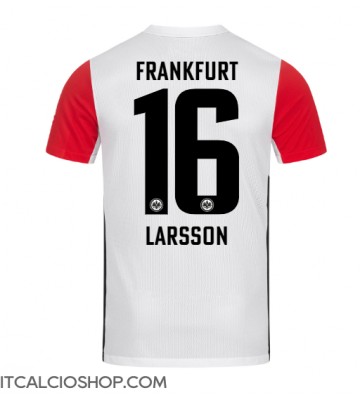 Eintracht Frankfurt Hugo Larsson #16 Prima Maglia 2024-25 Manica Corta